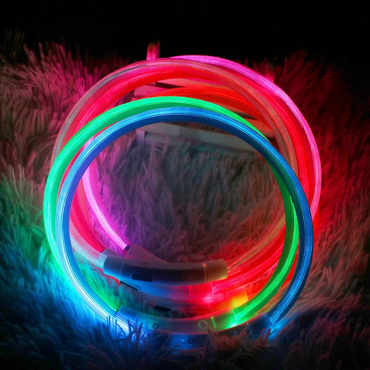 Led Dog Collar Glowing Loss Prevention